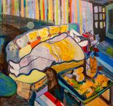 Sleeping 1 by Rufana Mamedova contemporary artwork mixed media painting
