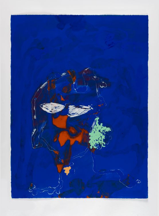 ready to dissolve blue boundaries by Tom Polo contemporary artwork Drawing