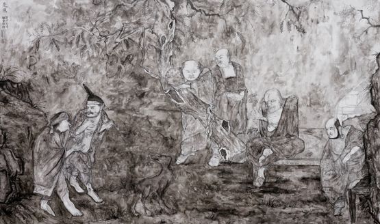 Endless Peaks - Its the Wind 1 by Yang Fudong contemporary artwork Painting
