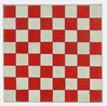 Untitled Red and Grey Chessboard by Frank Walter contemporary artwork Painting