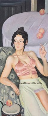 The Colour of Peaches by You Yong contemporary artwork painting