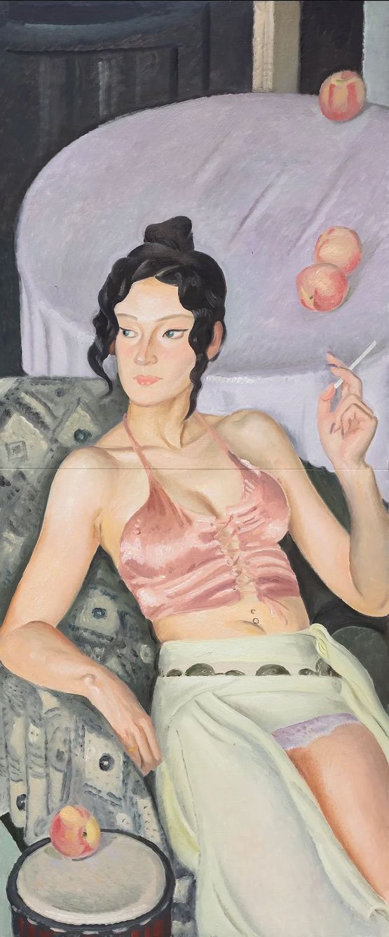 The Colour of Peaches by You Yong contemporary artwork Painting