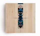 Circle Square Triangle Turtle Fish by Amina Ahmed contemporary artwork painting works on paper