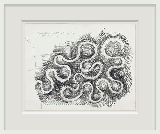 Wandering Canal with Mounds by Robert Smithson contemporary artwork Works on Paper