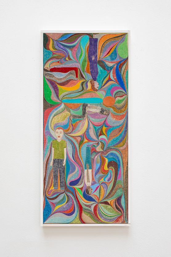 Impermanence 6 persons are and by Chris Johanson contemporary artwork Painting