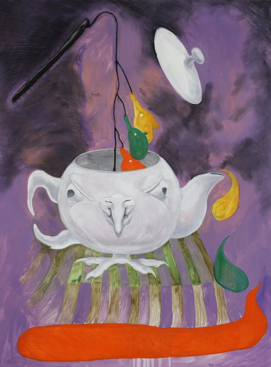K-pot with Three Sad Mice by Kaito Itsuki contemporary artwork Painting