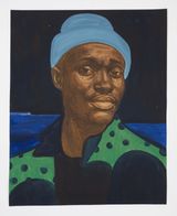 Polka dot dreams by Collins Obijiaku contemporary artwork drawing painting works on paper