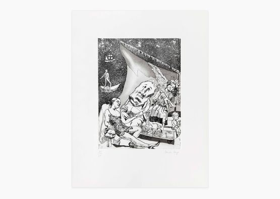 Crossing the Styx by Paula Rego contemporary artwork Print