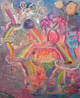 Log Out of My Life Log into a Possessed Islands Crash Course Game Demo  One Cannot Advance with Very Poor Magic . . . To be Continued by Maria Jeona Zoleta contemporary artwork painting