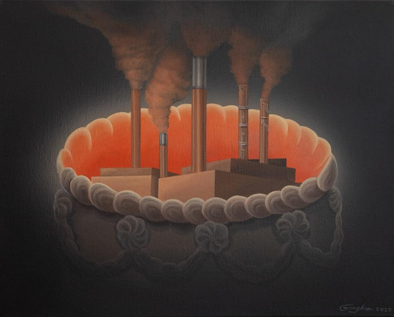 Happy Dirtday by Gongkan contemporary artwork Painting