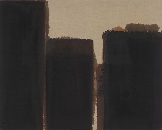 Burnt Umber  Ultramarine by Yun Hyong-Keun contemporary artwork Painting