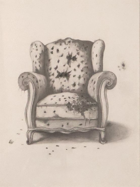 Unarmed Chair I by Justin Loke contemporary artwork Works on Paper