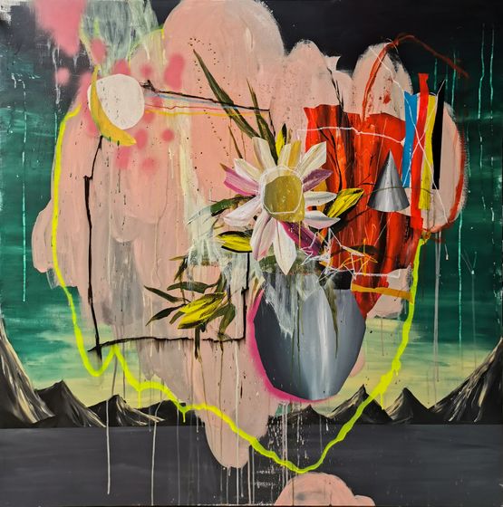 A Pleasant Delirium by Geremy Samala contemporary artwork Painting