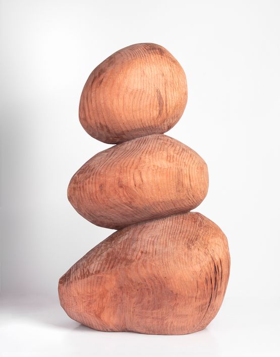Figure Column by David Nash contemporary artwork Sculpture