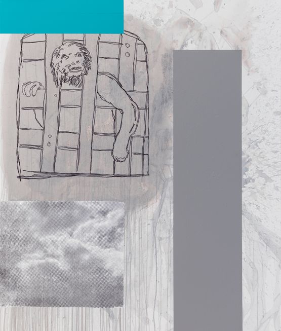 Loco furioso Gray by Juliao Sarmento contemporary artwork Painting