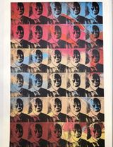 30 Small Colored Maos Poster by Andy Warhol contemporary artwork print