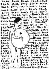 Untitled Bang Bang Bang by David Shrigley contemporary artwork works on paper