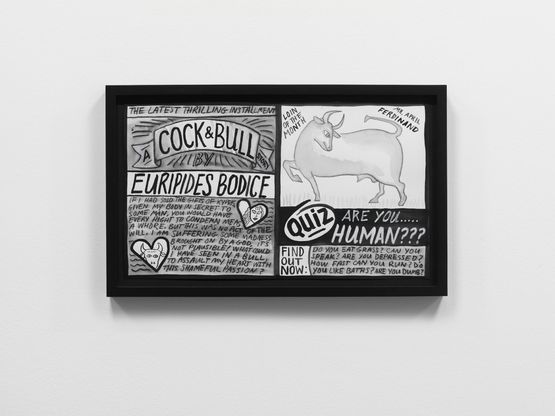Cock and Bull Story by Mary Reid Kelley contemporary artwork Works on Paper