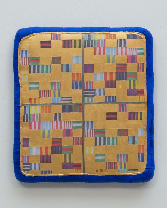 Bandeirinhas by Leda Catunda contemporary artwork Painting