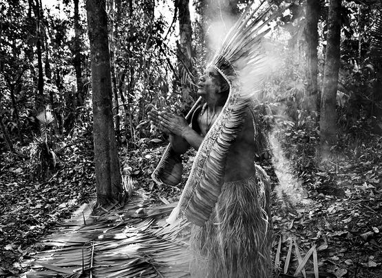 Keia Yawanawa during the Sepa ritual village of Mutum Rio Gregorio Indigenous Territory state of Acre Brazil by Sebastiao Salgado contemporary artwork Photography