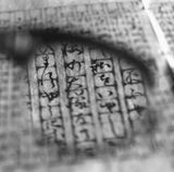 Tanizakis Glasses - Viewing a letter to Matsuko by Tomoko Yoneda contemporary artwork photography