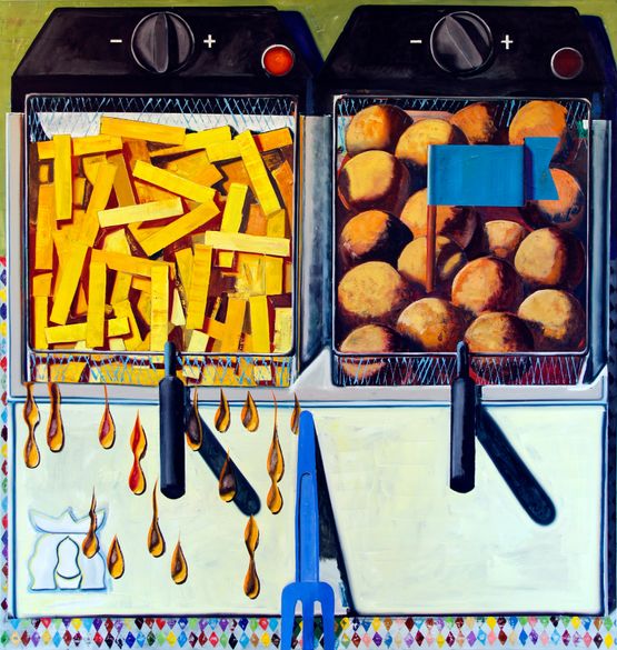 Frietpot by Kristof Santy contemporary artwork Painting
