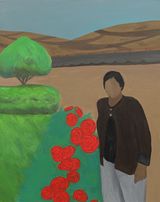 Grandmas Yard by Yan Wenhui contemporary artwork painting works on paper