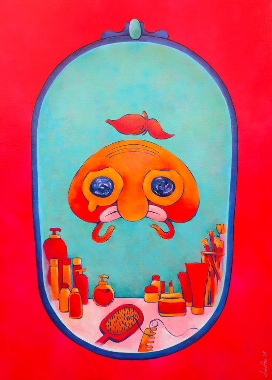 Hairless but High Maintenance by Clasutta contemporary artwork Painting