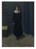 Junge Frau in dunklem Kleid Young Woman in a Dark Dress by Niklaus Stoecklin contemporary artwork Painting