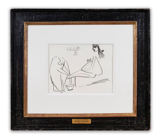 Le bain de pieds by Pablo Picasso contemporary artwork Works on Paper