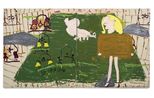 Pig Painting by Rose Wylie contemporary artwork Painting