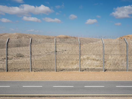 Border Wall Israel by Lucas Foglia contemporary artwork Print