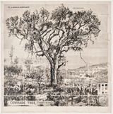 Drawing from Waiting for the Sibyl Comrade Tree I report to you by William Kentridge contemporary artwork drawing painting works on paper