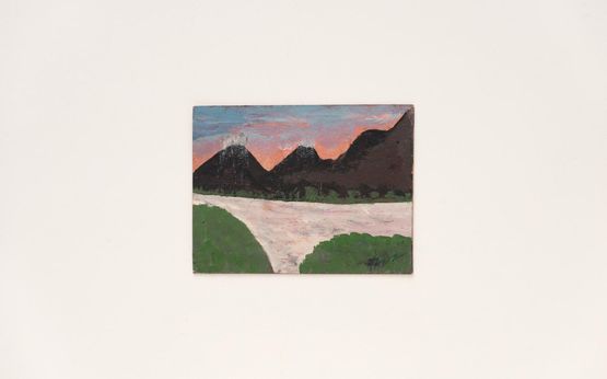 Untitled Mountains and White Water by Frank Walter contemporary artwork Painting