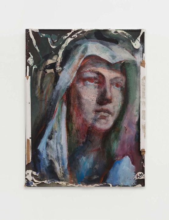 Left-over Gel And A Portrait After A Classical Work by Zhou Yilun contemporary artwork Painting