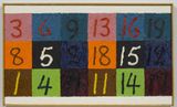 The Magic 5 Radial by Alfred Jensen contemporary artwork painting works on paper