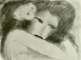 Missing You by Walasse Ting contemporary artwork drawing