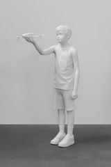 Boy with Drone Marble by Elmgreen  Dragset contemporary artwork sculpture