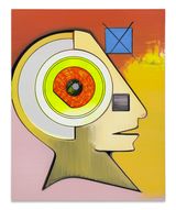 Joker II by Thomas Scheibitz contemporary artwork drawing painting works on paper
