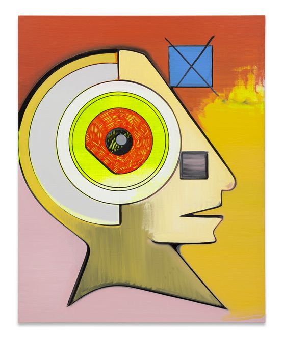 Joker II by Thomas Scheibitz contemporary artwork Painting