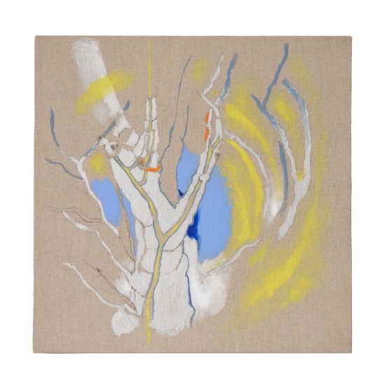 El tiempo de las plantas. Esqueleto by Galia Eibenschutz contemporary artwork Painting