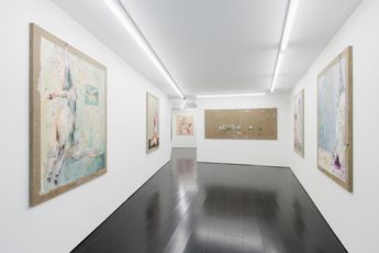 Contemporary art exhibition Anna Tuori Crimson and Clover at Contemporary Fine Arts Basel