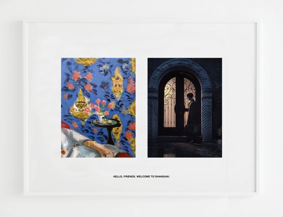 Hello Friends. Welcome to Shanghai. by Tobias Kaspar contemporary artwork Print