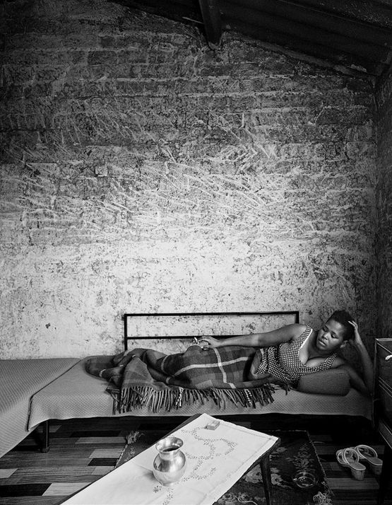 Margaret Mcingana who later became famous as the singer Margaret Singana Zola Soweto October 1970 2_6547 by David Goldblatt contemporary artwork Photography