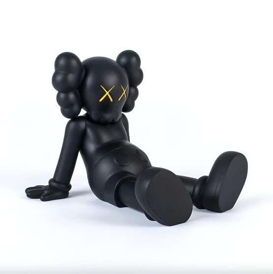 Holiday Taipai - black by KAWS contemporary artwork Sculpture