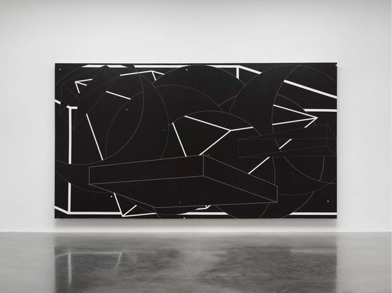Black Nile VII by Al Held contemporary artwork Painting