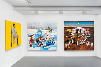 Contemporary art exhibition Umar Rashid Ancien Regime Change part 2. En Germinal  Les printemps de guerre. at Almine Rech Paris Rue de Turenne France