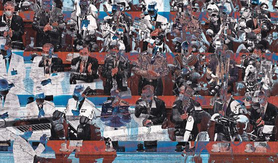 GEFECHTSPAUSE II by Katharina Sieverding contemporary artwork Print
