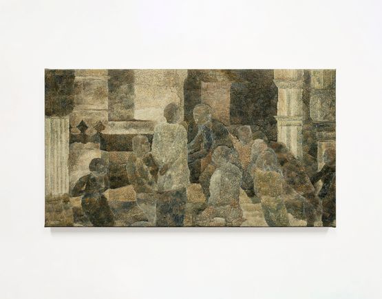 Untitled ciphers an absence of necessary equipment by Tim Buckovic contemporary artwork Painting