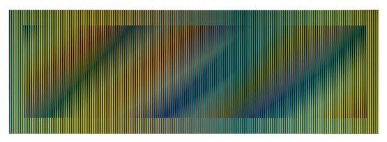 Induccion Cromatica Jorge by Carlos Cruz-Diez contemporary artwork Mixed Media